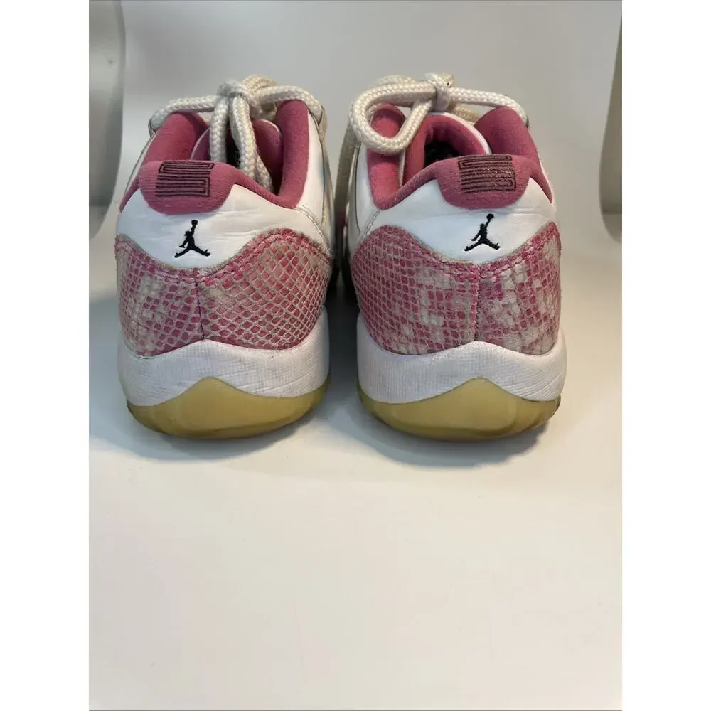 Size 7.5 Nike Air Jordan 11 XI Retro Low Pink Snakeskin W AH7860-106